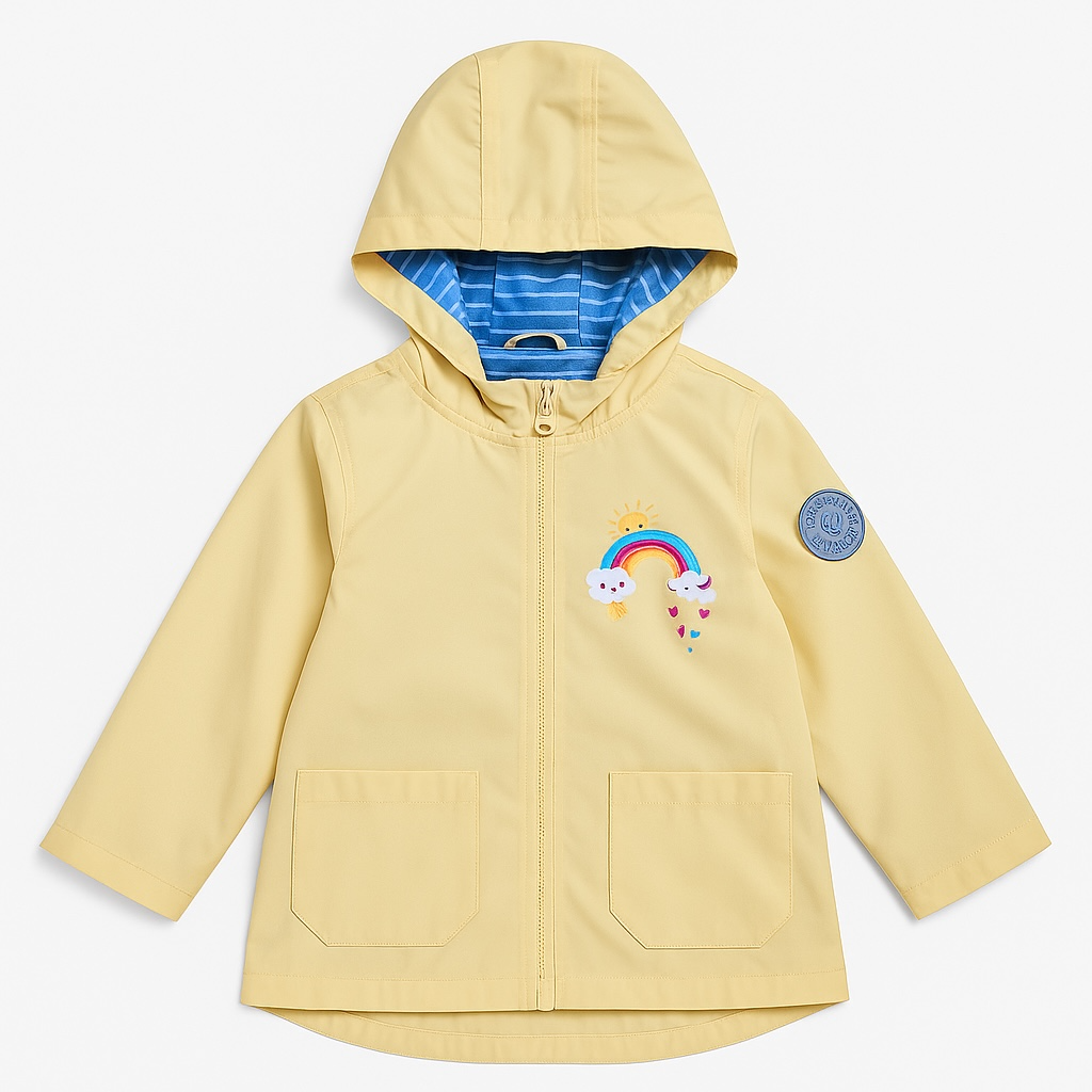 RAINBOW PRINT YELLOW JACKET