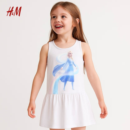 CARTOON CHARACTER LIGHT PURPLE FROCK