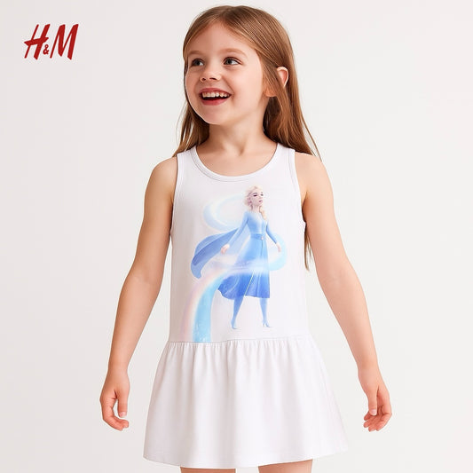 CARTOON CHARACTER LIGHT PURPLE FROCK