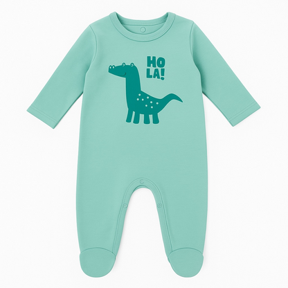 HOLA! GREEN ROMPER