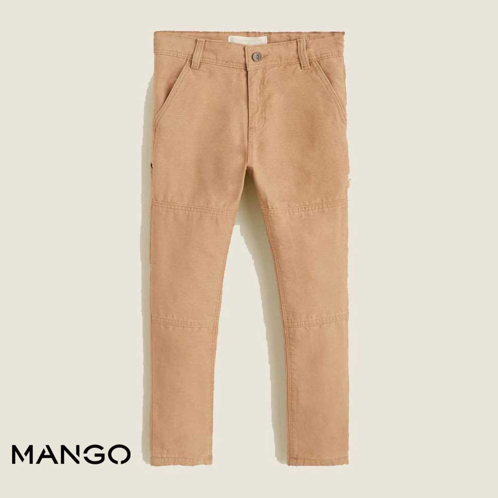 Khaki Cotton Jeans