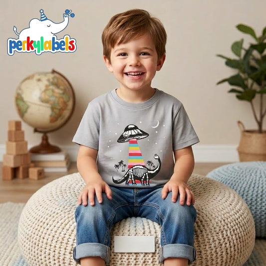 DINO SPACE GREY T-SHIRT