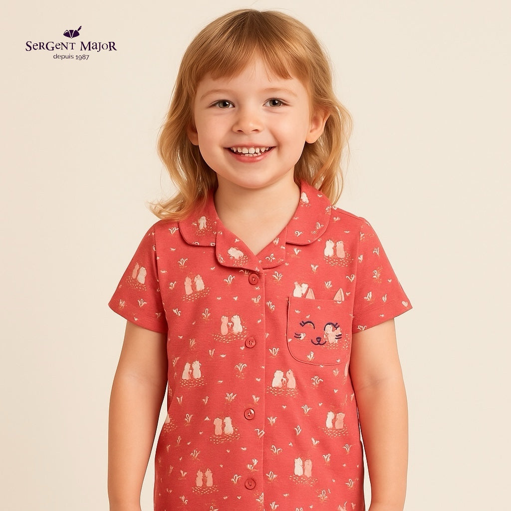 Kitty smile pocket shirt