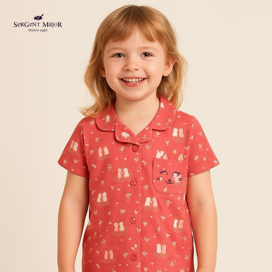 Kitty smile pocket shirt