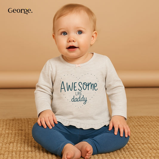Awesome like daddy t-shirt