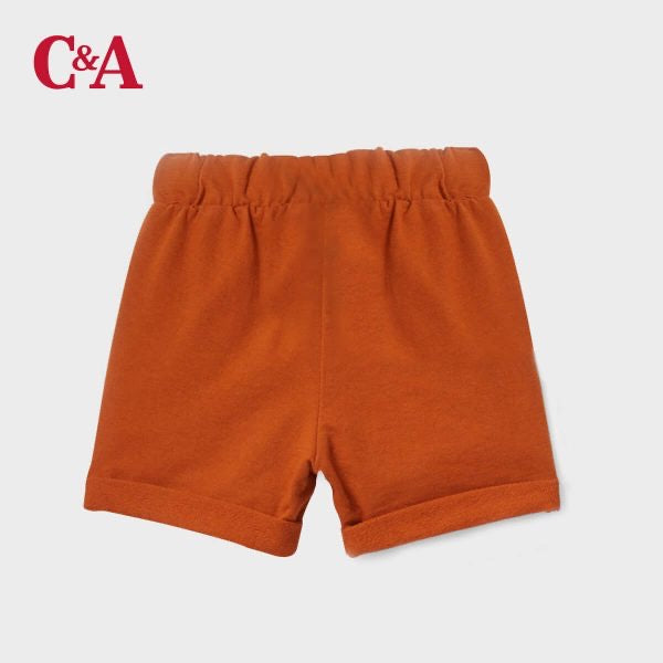 Rust terry shorts