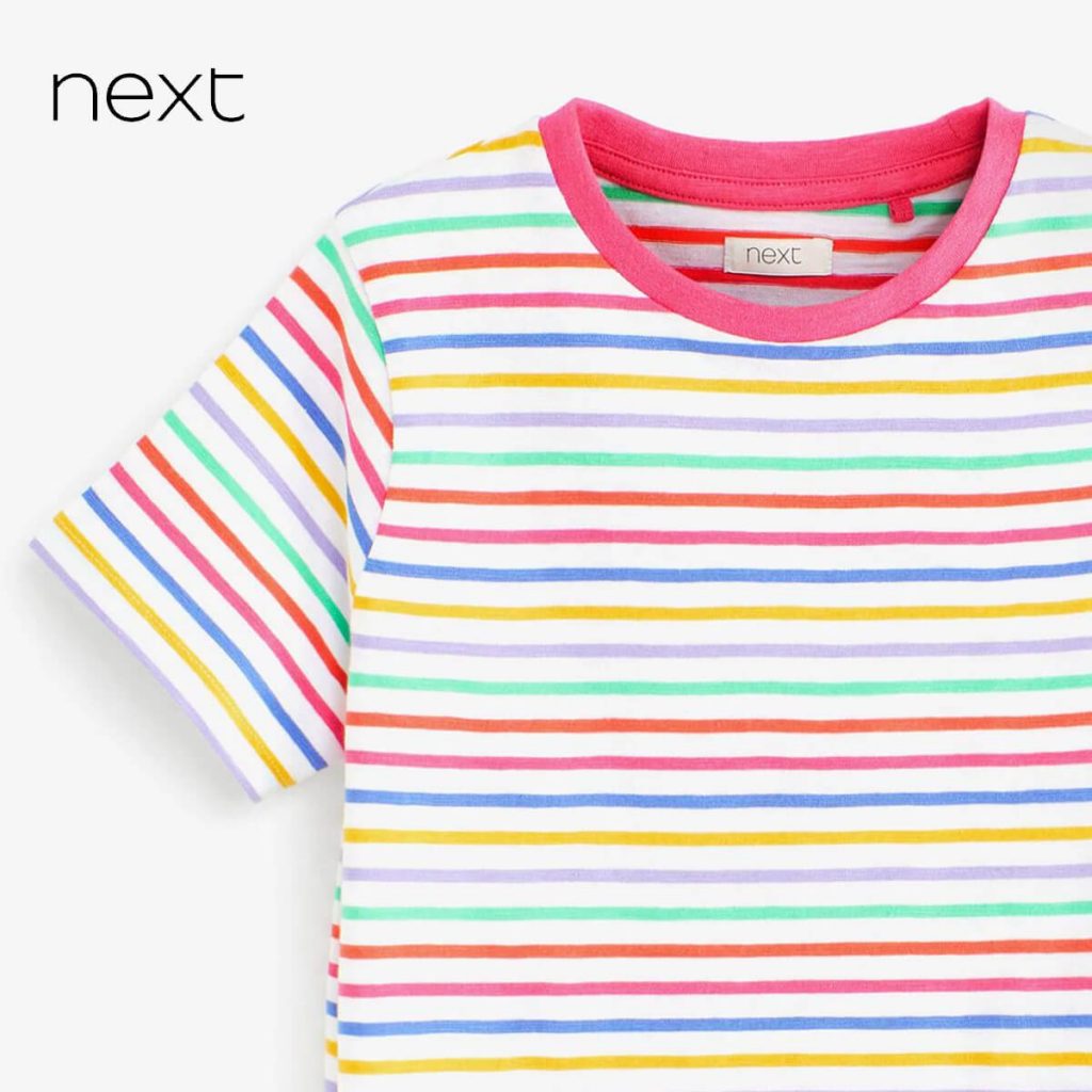 N multicolour stripe t-shirt