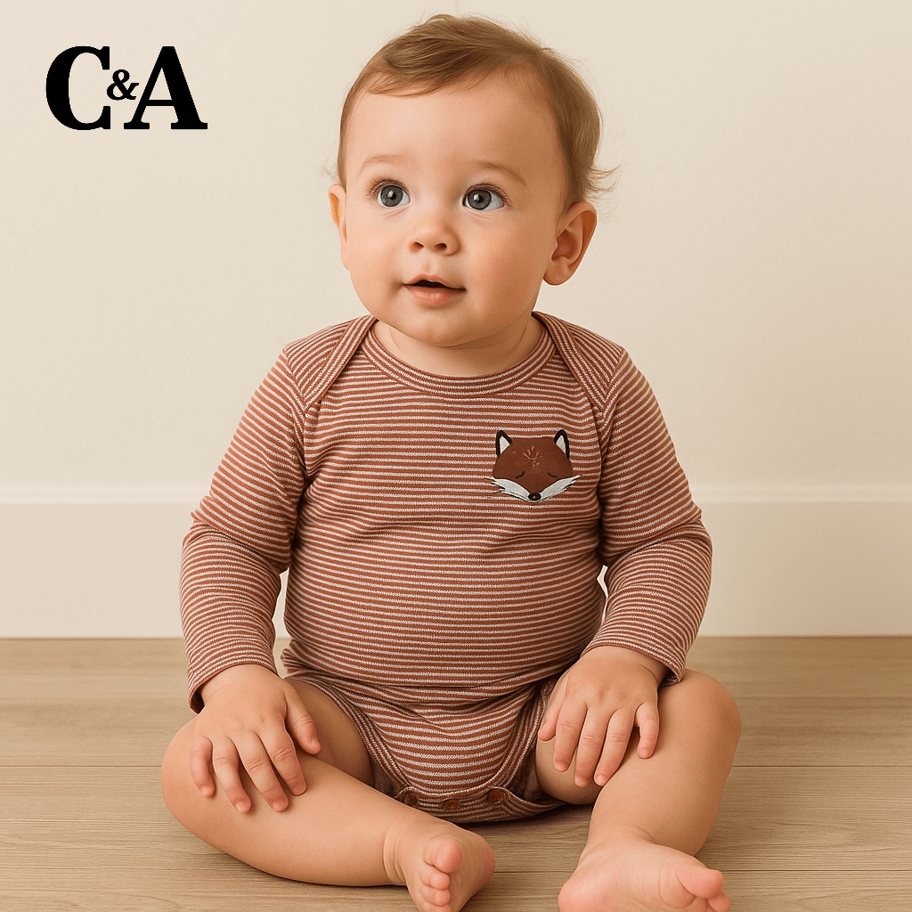FOX STRIPE ROMPER