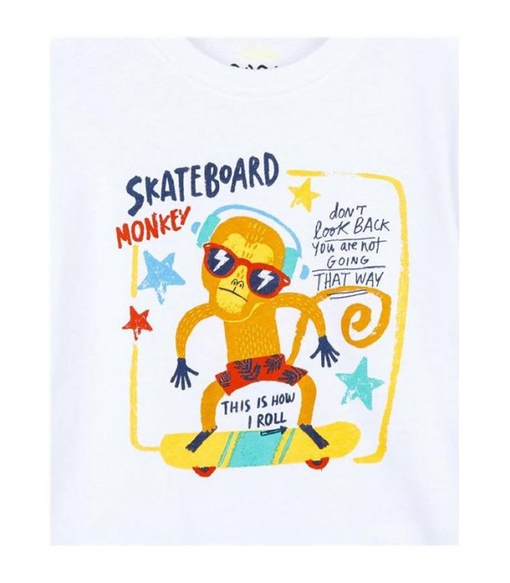 Skateboard monkey t-shirt