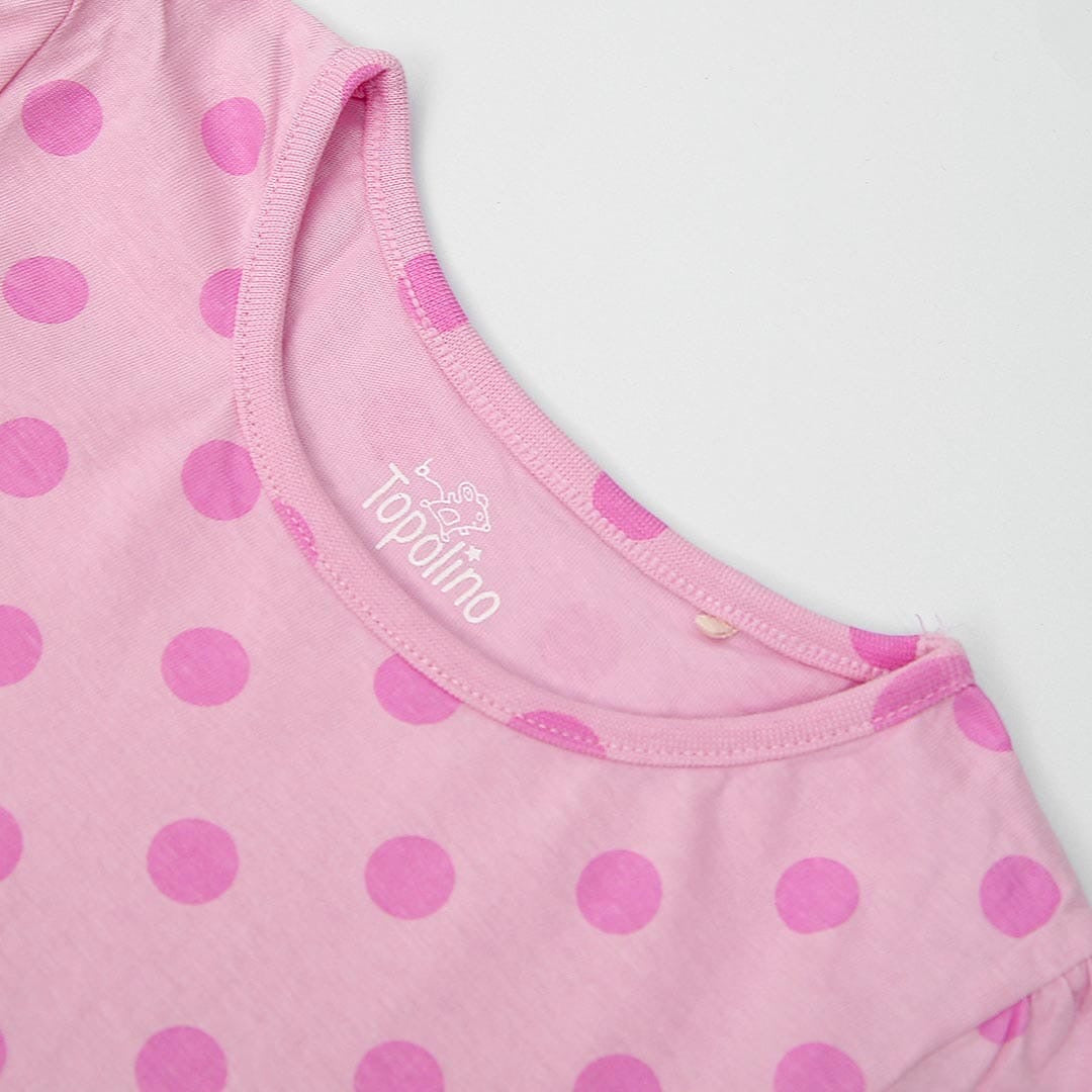 Polka pink t-shirt