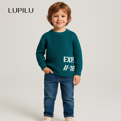 CHECK STYLE GREEN SWEATER