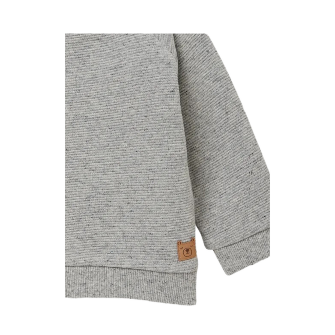 RIBBED GREY SWEATSHIRT