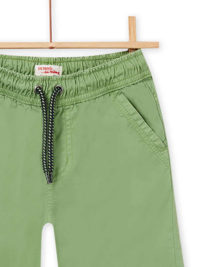 DP green cotton shorts