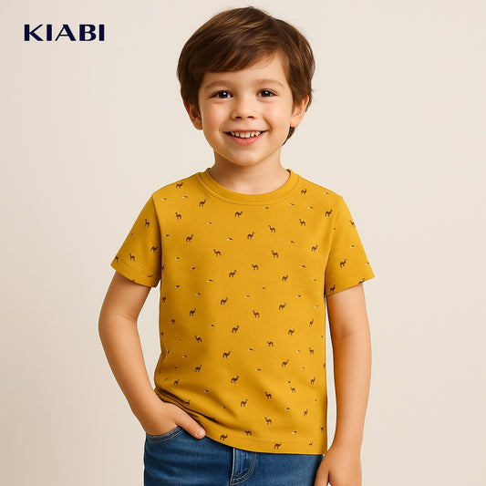 Camel print t-shirt