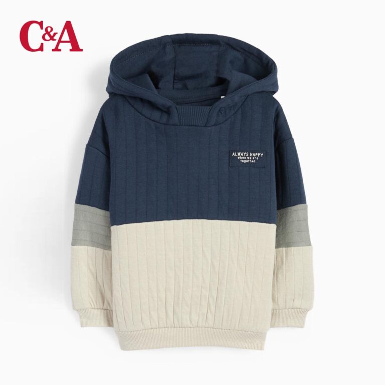DARK BLUE ALWAYS HAPPY HOODIE