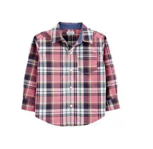 PINK CHECK CASUAL SHIRT