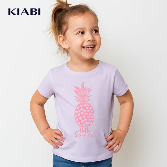 HELLO SUMMER LIGHT PURPLE T-SHIRT