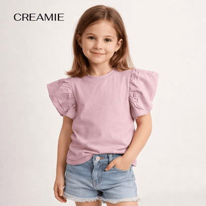 PINK SLEEVES FASHION T-SHIRT