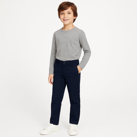 Navy Blue Cotton Pant