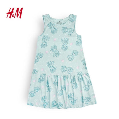 CARTOON CHARACTER CANTON SLEEVELESS FROCK