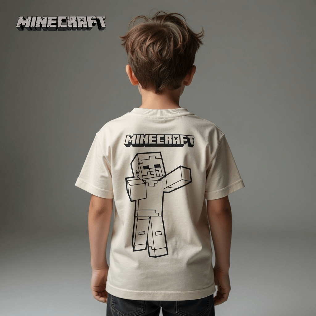 MINECRAFT LIGHT BROWN T-SHIRT