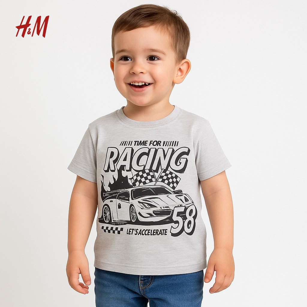 RACING GREY T-SHIRT