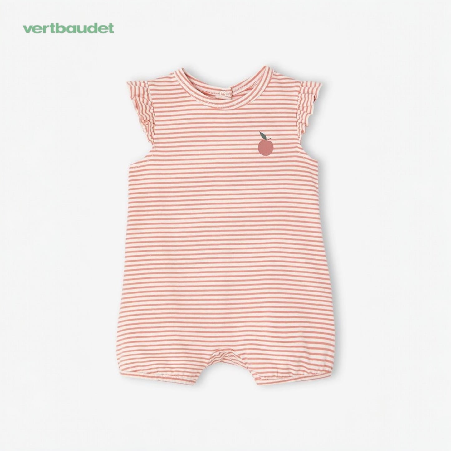 CHERRY PRINT STRIPE BODY SUIT