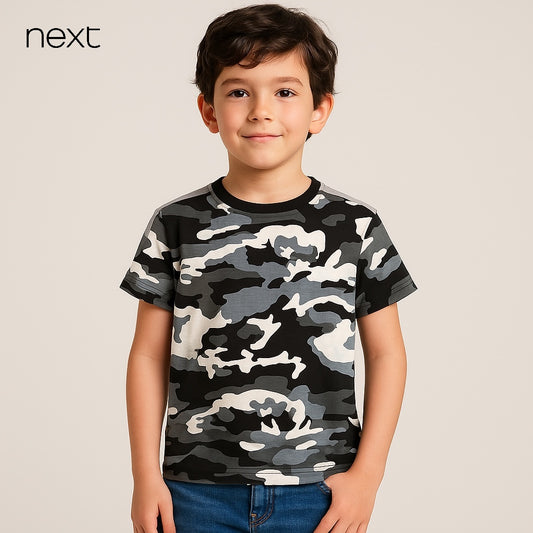 SHOULDER STRIPES CAMOUFLAGE T-SHIRT