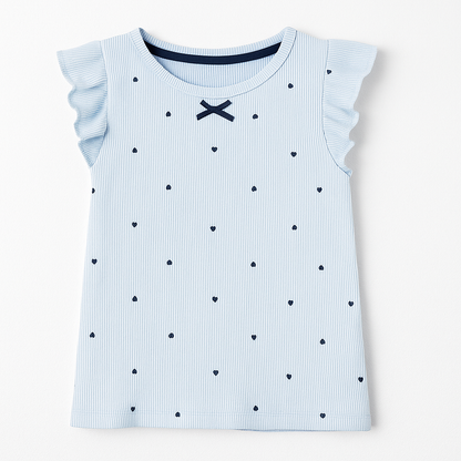 Sky blue polka t-shirt