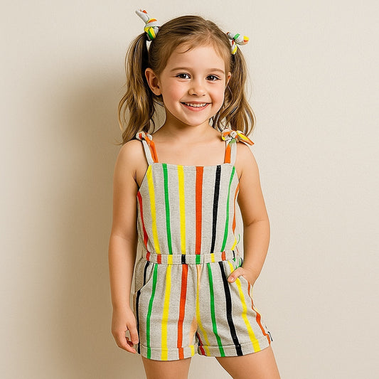 Multi stripe jumpsuit