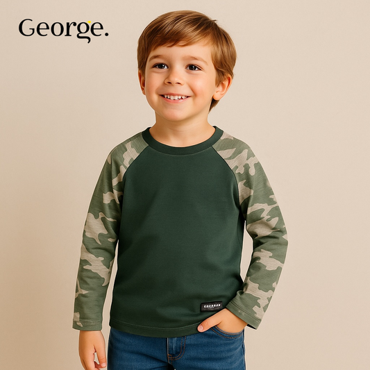 CAMOUFLAGE SLEEVES T-SHIRT