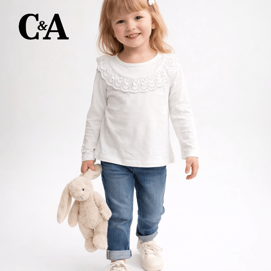 EMBROIDERY WHITE T-SHIRT