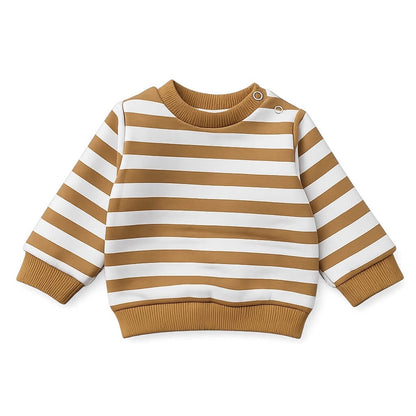 BROWN STRIPES SWEATSHIRT