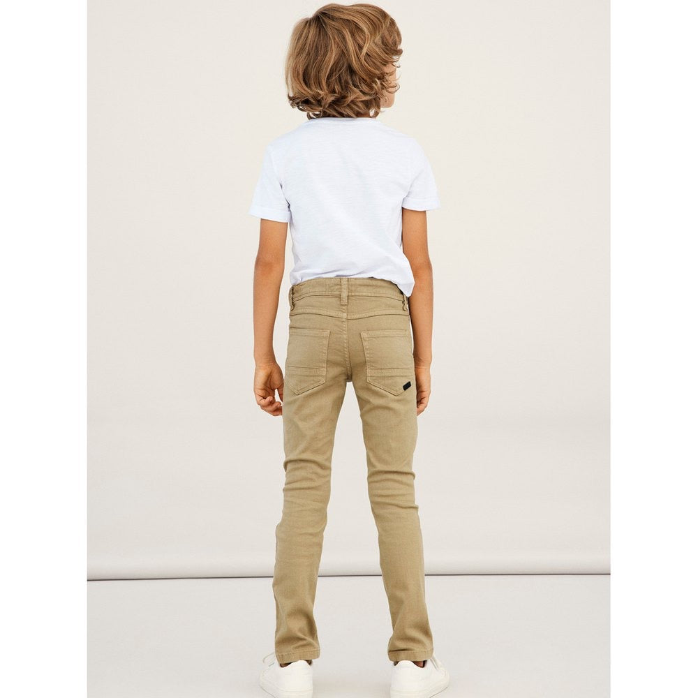 Khaki Denim Cotton Pant