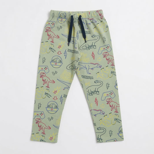 DINO LIGHT GREEN SUMMER TROUSER
