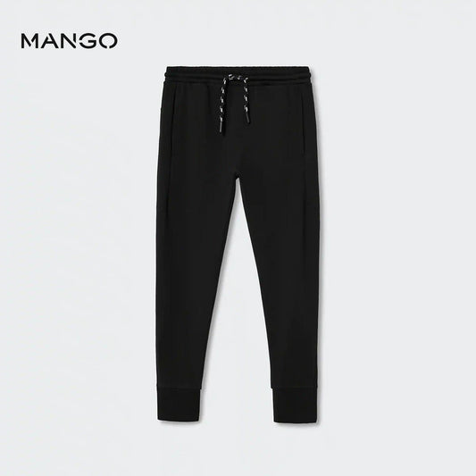 BLACK COTTON TROUSER