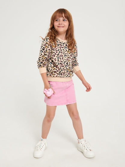 LEOPARD PRINT SWEATSHIRT