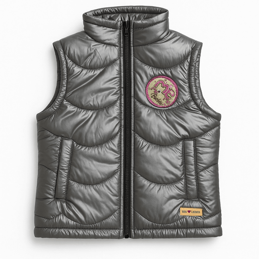 ME PATCH STYLE SLEEVELESS JACKET