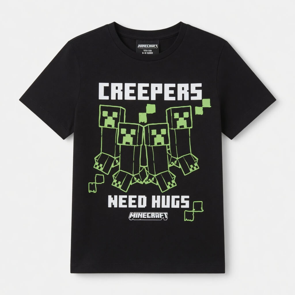 MINECRAFT BLACK T-SHIRT