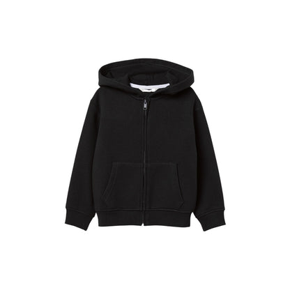 BASIC BLACK ZIPPER HOOD