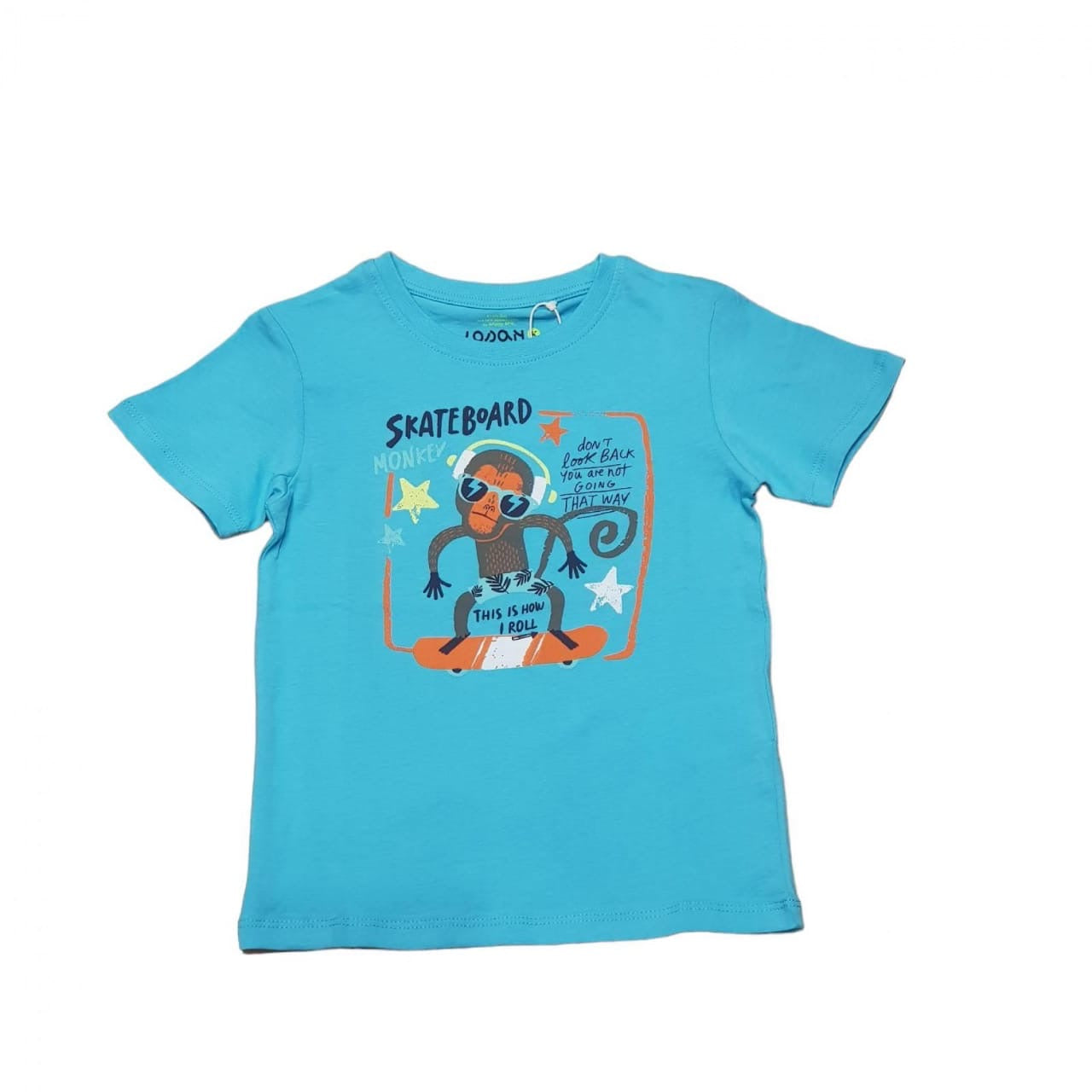 Skateboard monkey t-shirt blue