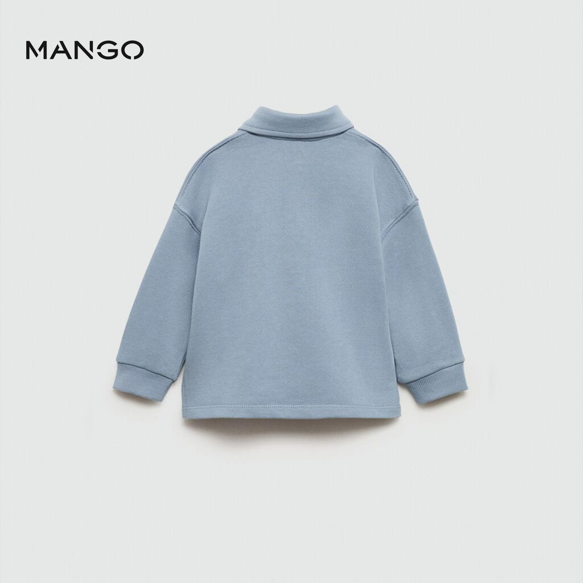 LIGHT BLUE POLO SWEATSHIRT