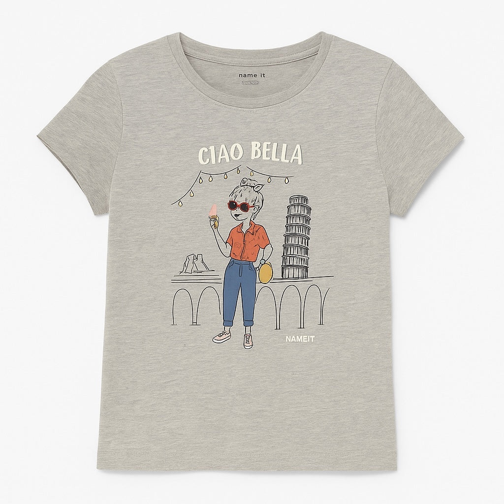 CIAO BELLA GREY T-SHIRT