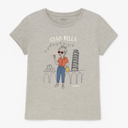 CIAO BELLA GREY T-SHIRT