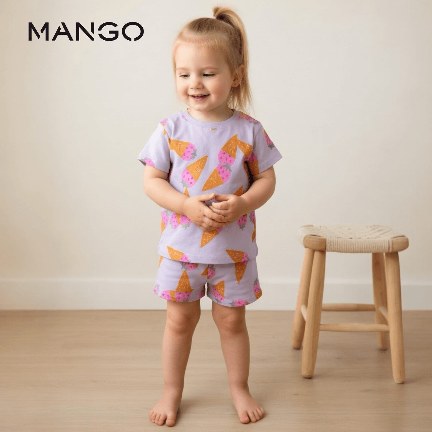 ICE CREAM PRINT 2pc SET
