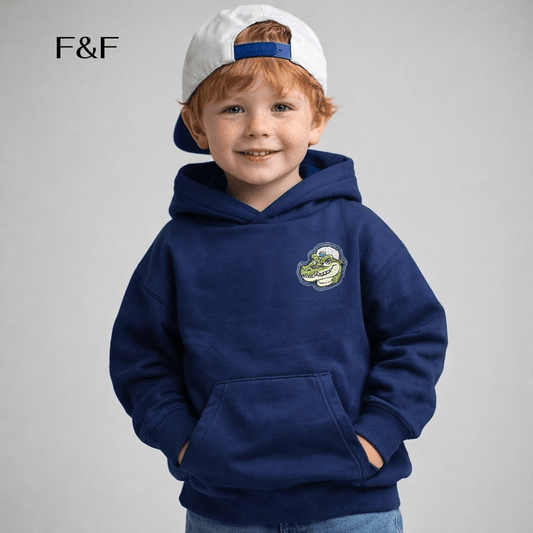 CROC EMBROIDERY BLUE HOOD