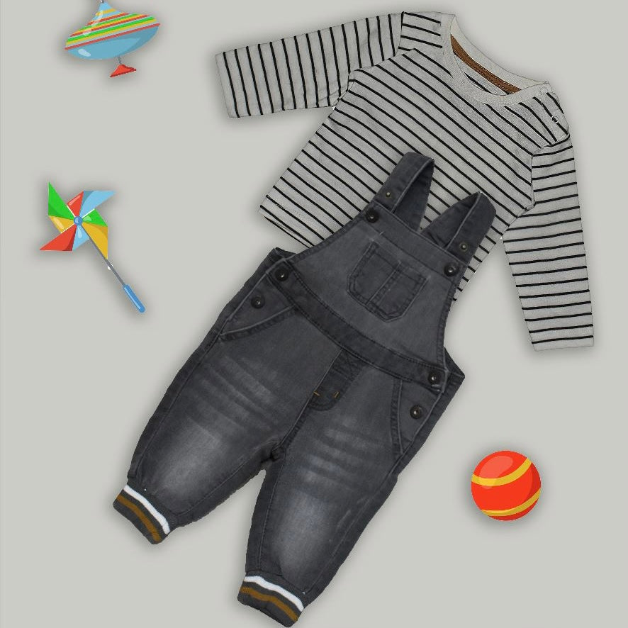 DUNGAREE 2PC SET