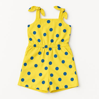 Polka yellow frock