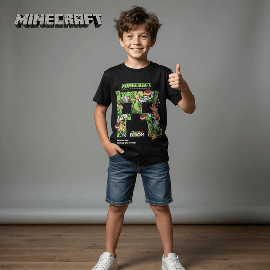MINECRAFT BLACK T-SHIRT