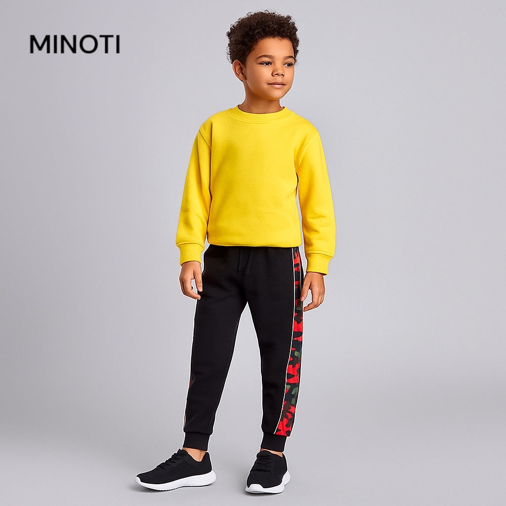 STRIPE CAMOUFLAGE BLACK TROUSER